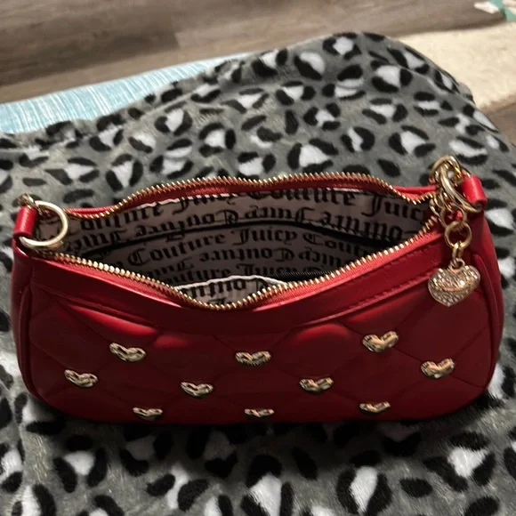 Juicy Couture Red and Gold Quilted Shoulder Bag - Picture 7 of 7
